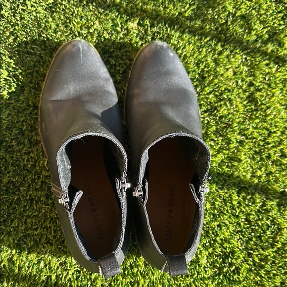 Lucky Brand Black Ankle Boots Women’s Size 7 1/2 - Picture 5 of 6